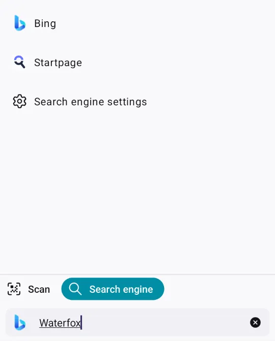 Search bar - search