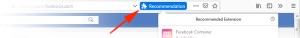 recommendation button