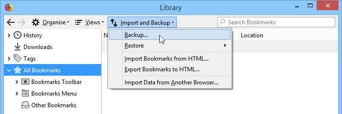 Bookmarks Backup 68